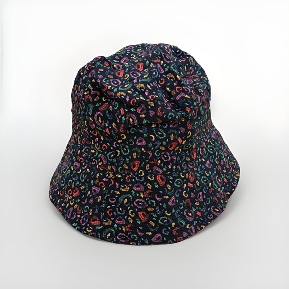 Farm Rio Womens Multicolor Floral Bucket Hat Sz M/L Floral Casual Boho - Picture 1 of 4
